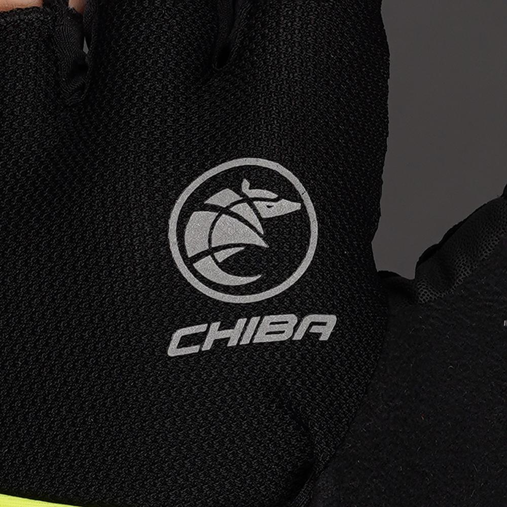 CHIBA Youth - Radhandschuhe kurzfinger schwarz S, atmungsaktiv & gepolstert, 55 g