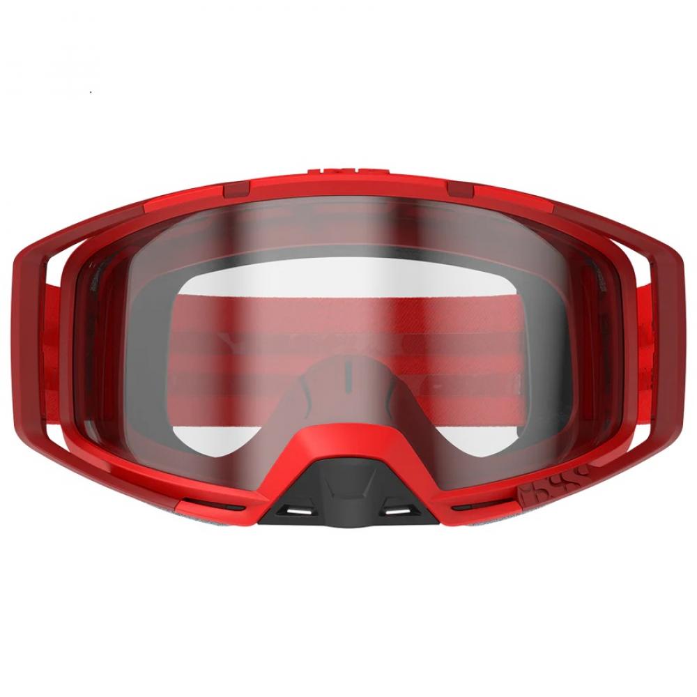 IXS Sports Division iXS Trigger Goggle Clear Lens unis Racing Red - maximales Sichtfeld & Komfort