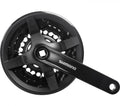 SHIMANO Kurbelgarnitur TOURNEY FC-TY301 Kurbelgarnitur - 6-fach, 7-fach, 8-fach, 150 mm, 42-34, 24 Zähne