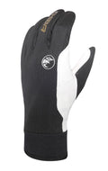 CHIBA Bernina - winddichte Softshell-Radhandschuhe mit Nappa-Lederinnenhand, Größe 10, sz/gold