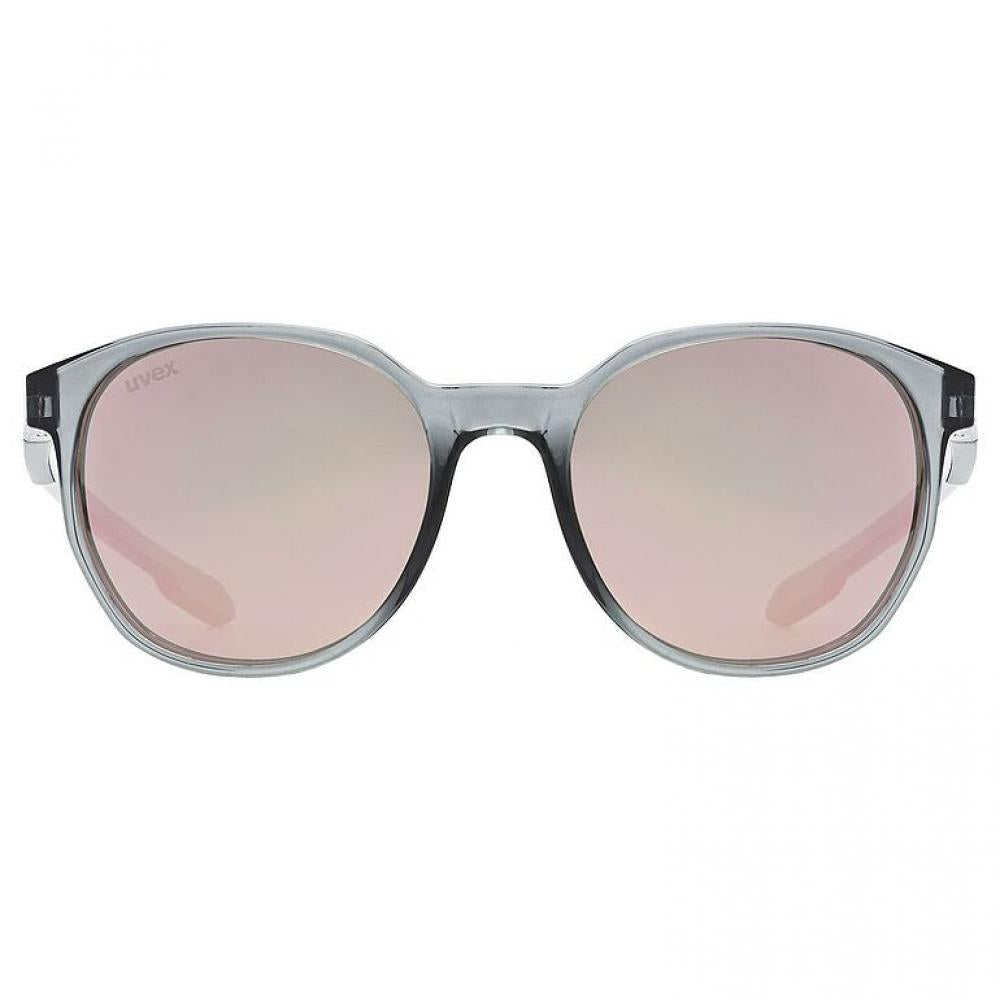 uvex LGL 54 smoke - MIRROR pink, Sonnenbrille für sportliche Lifestyle-Liebhaber, 100% UVA-, UVB- und UVC-Schutz bis 400 nm und klare Sicht
