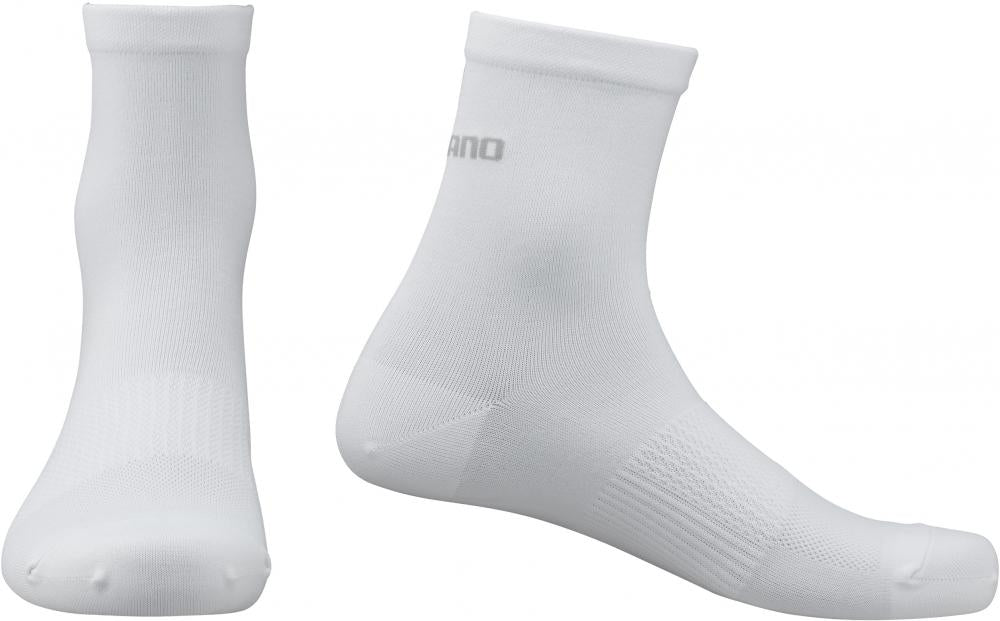 SHIMANO PERFORMANCE MID SOCKS WHITE Größe M WHITE - atmungsaktive Radsocken