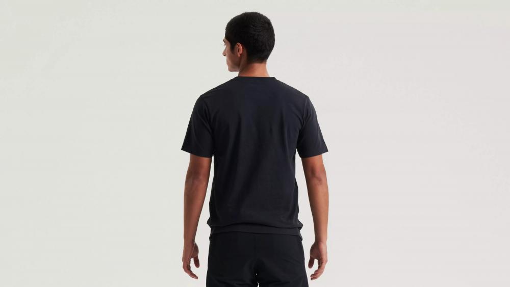 HERITAGE TEE SS BLK S - Klassisches Kurzarm T-Shirt in Schwarz Größe S