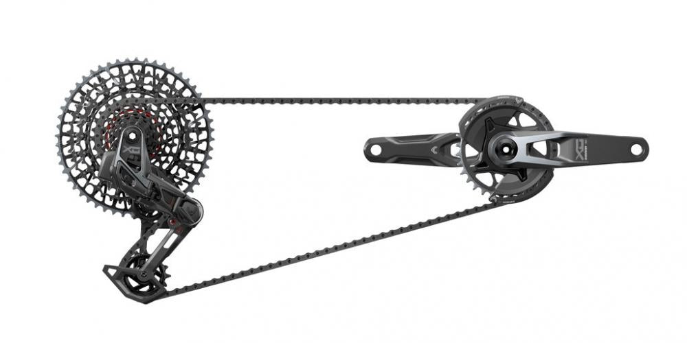 Schaltgr.set SRAM X0 T-Type Eagle AXS V2 DUB MTB Wide,175mm,32Z,XS-1295,10-52Z
