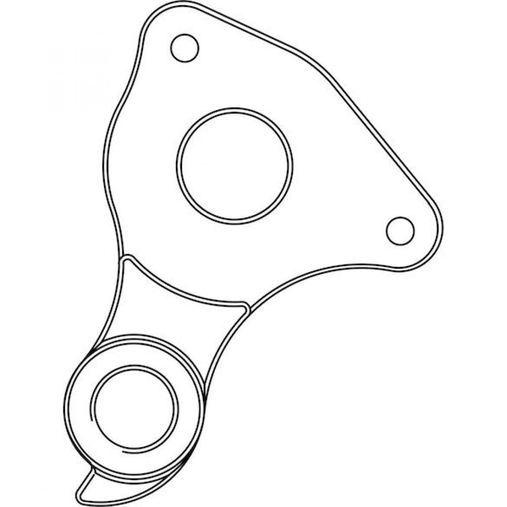 Merida Schaltauge DH-053 053 schwarz - präziser Rahmenschutz für Merida Bikes
