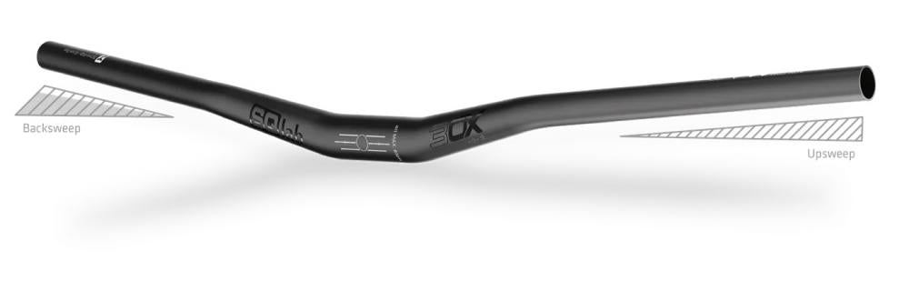SQLab Lenker 3OX 780 mm Rise 15 mm 12° low schwarz - 31.8 mm