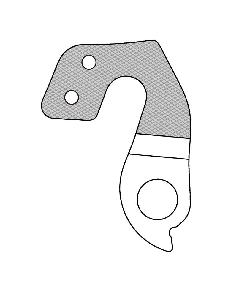 Marwi Schaltauge GH-262 inkl. Schrauben, silber, passend für BH-Fahrräder