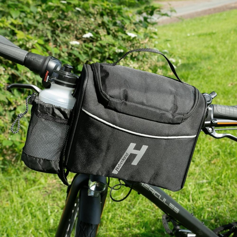 Haberland Lenkertasche Siebensachen 5l schwarz - geräumige Bike-Lenkerbag mit KLICKfix
