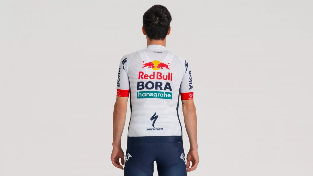 SPECIALIZED Red Bull-BORA-hansgrohe Short Sleeve Replica Jersey Team Replica Größe XL offizielles Teamdesign atmungsaktives Funktionsmaterial für Rennradfahrer - Trikot