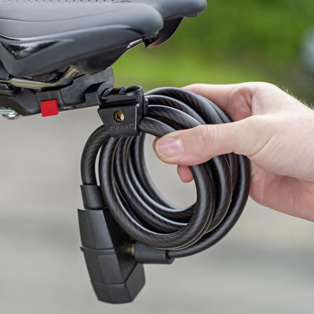 KLICKfix Seilschlosshalter mit Sattel Adapter - 6-10 mm