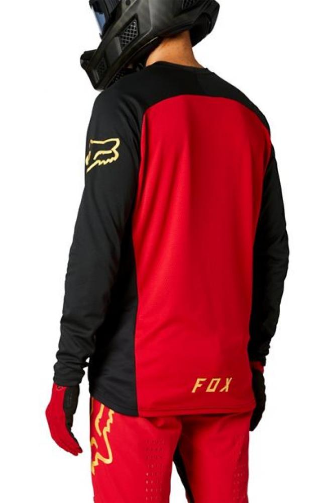 FOX DEFEND LS Jersey chili red Größe XL