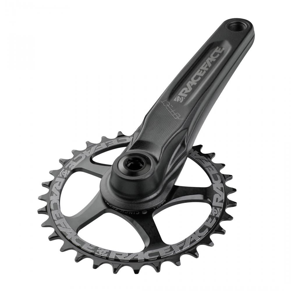 Race Face Aeffect Kurbel, 175mm, 24mm, black - robuste MTB-Kurbel für effiziente Kraftübertragung