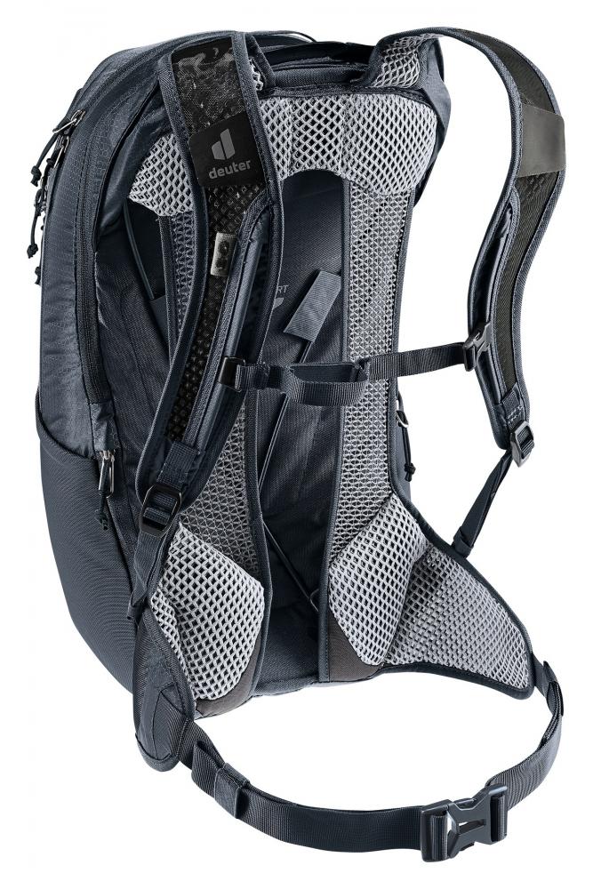 Deuter Race Air 14+3 Fahrradrucksack 14 Liter Black - Extrem leichter Bike-Rucksack mit Aircomfort