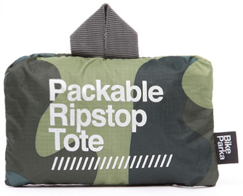 BikeParka Falttasche TOTE Camo One Size Camouflage - robuste, faltbare Tragetasche
