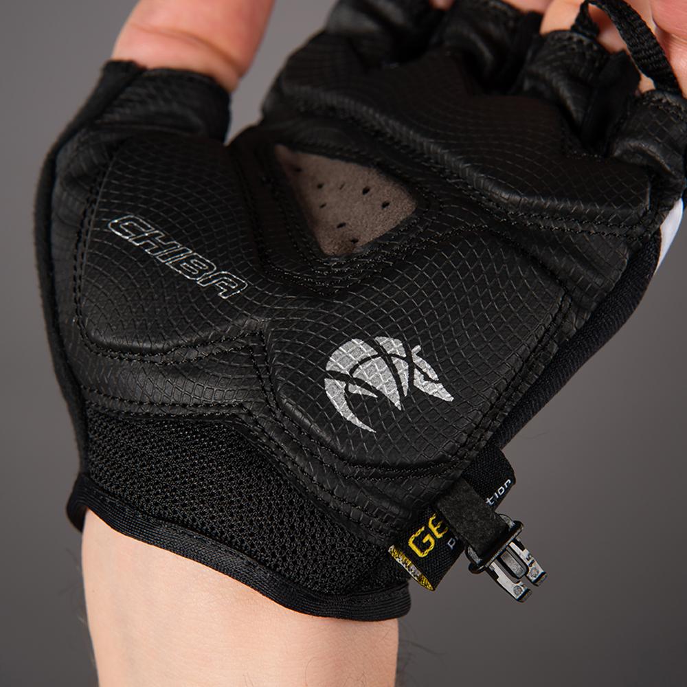 CHIBA Gel Premium - Radhandschuhe kurzfinger schwarz XS, atmungsaktiv & gepolstert