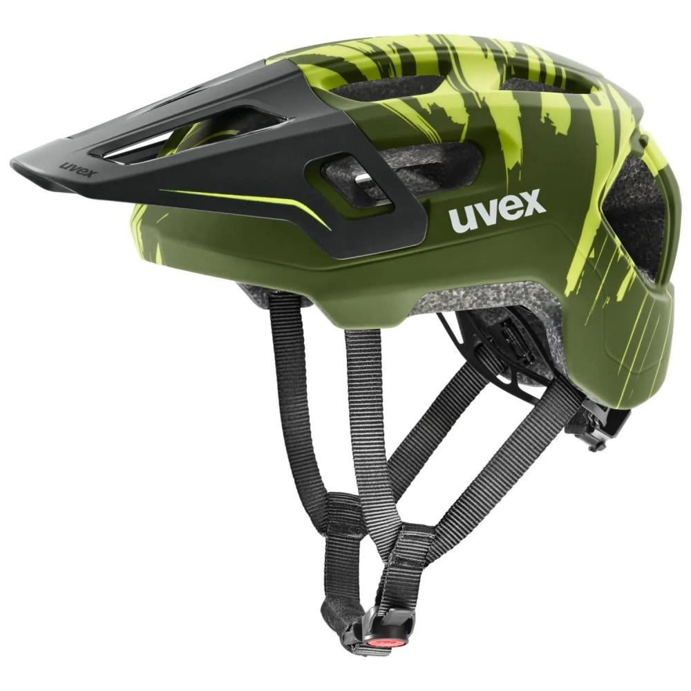 uvex react jr. Fullface Kinder-Fahrradhelm 52-56 cm dark olive matt