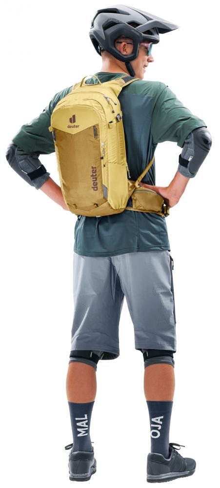 Deuter Compact EXP 14+3 Fahrradrucksack 14 Liter Savanna-Dune - Airstripes-Rückensystem