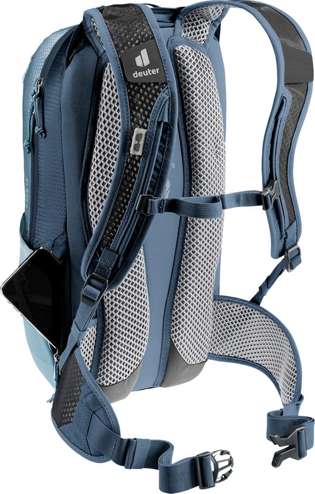Deuter Race 12 Fahrradrucksack 12 Liter Blau - leicht, stabil und belüftet für MTB & Rennrad