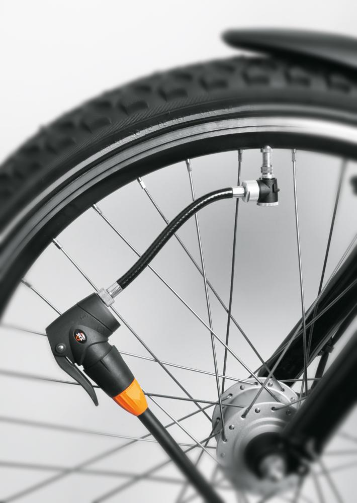 SKS Zipflinger Schlauchadapter für schwer zugängliche Ventile - kompatibel mit SV AV DV ideal für Kinderfahrräder Schubkarren Kinderwagen 175 mm Länge