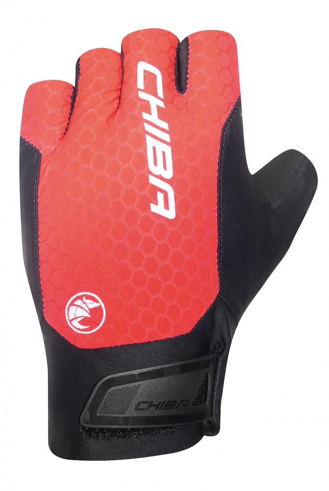 CHIBA Pure Race II - Radhandschuhe, kurz, S, rot, atmungsaktiv, leicht, ohne Klett