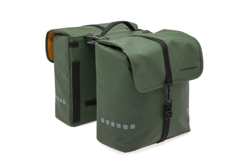 New Looxs Doppelpacktasche Odense Double RT Green 2 x ca. 20 l Green - robuste Gepäckträgertasche