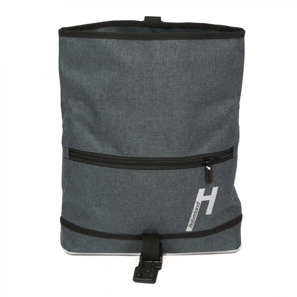 Haberland Lenkertasche Mel eMotion 4 nature anthrazit/reflex - nachhaltige Lenkertasche mit KLICKfix