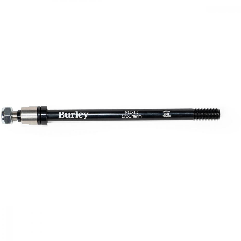 Burley Steckachse für Anhänger M12x1.5, 172-178 mm Schwarz - sichere Verbindung für Fahrradanhänger