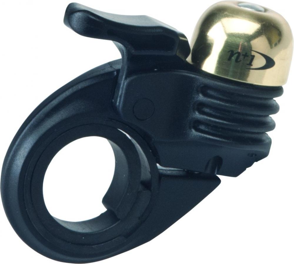 Procraft Klingel Race Bell Mini schwarz/gold, superleichte Rennrad-Fahrradklingel.