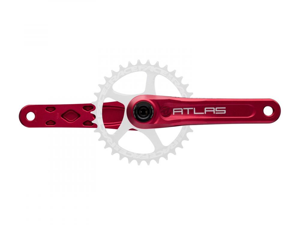 Race Face Atlas Kurbel, 175mm, 68/73mm, 30mm, rot - robuste Enduro- und Downhill-Performance