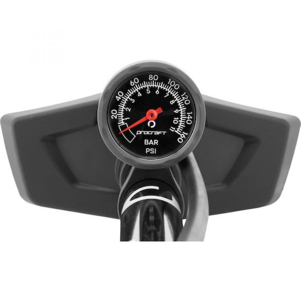 Procraft Standpumpe Thruster Essential One Size Schwarz - zuverlässige Hochdruckpumpe