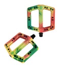 Xpedo FELIX Special Edition Plattformpedal Tri-Color Rasta 109 × 109 × 16 mm Nylon-Körper CrMo-Achse 340 g