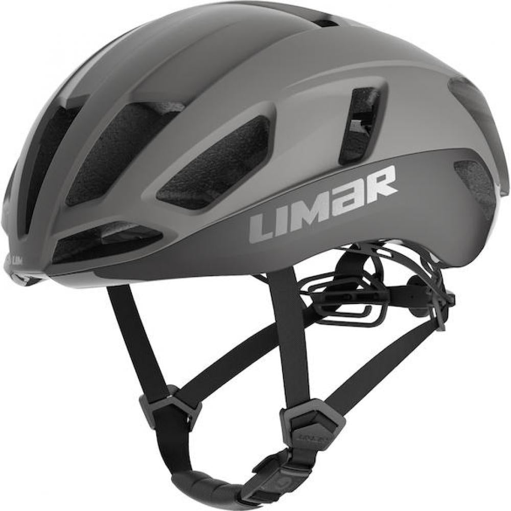 Limar Air Atlas Matt Gray L Grau - aerodynamischer High-End-Rennradhelm