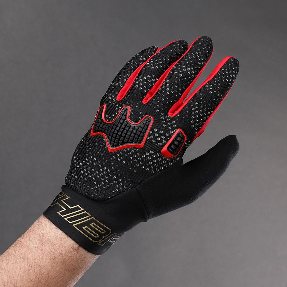 CHIBA Infinity - Radhandschuhe schwarz/rot, leicht & atmungsaktiv, Größe L