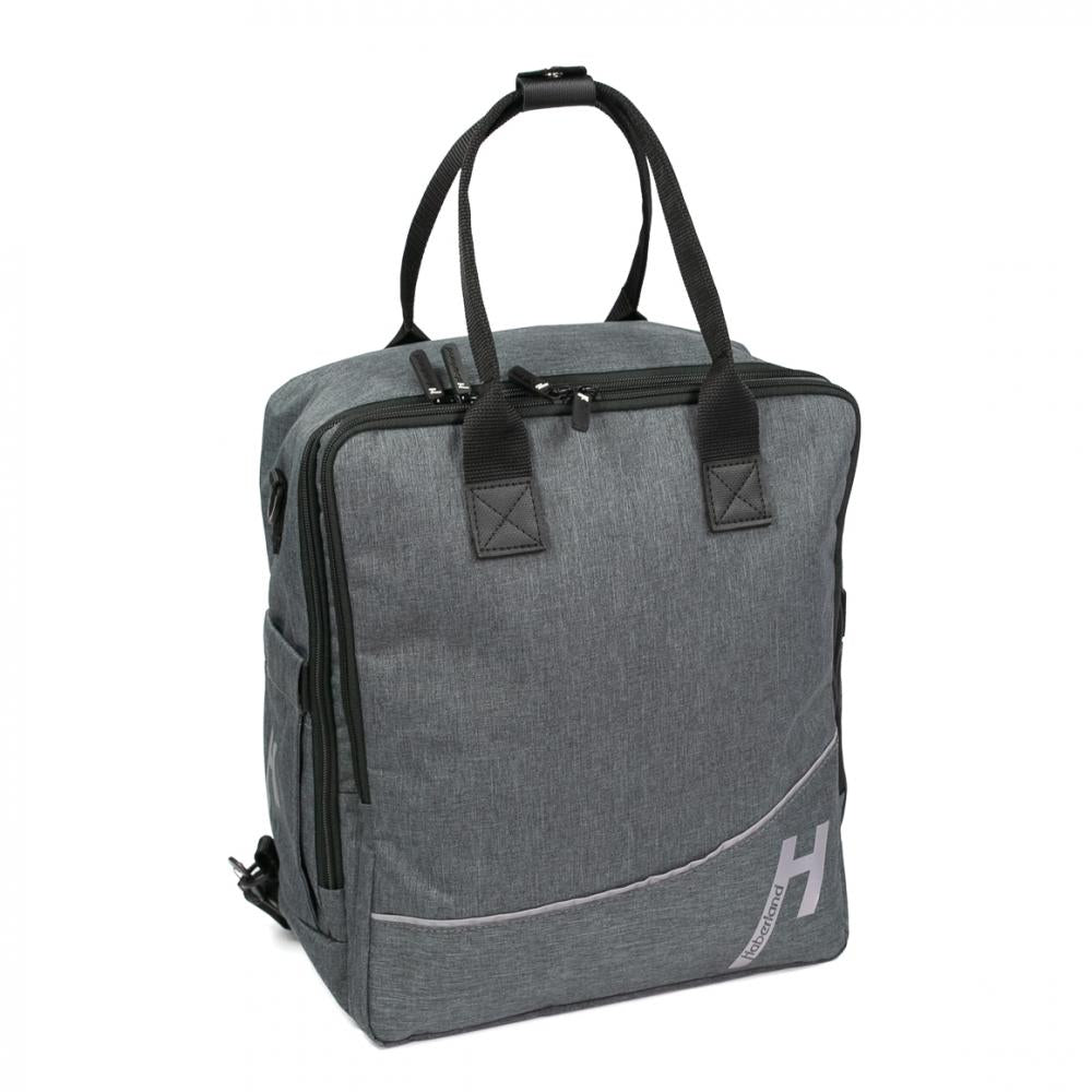 Haberland Frontträger-Rucksack More Than Work anthrazit - flexible Transportlösung für Frontgepäckträger