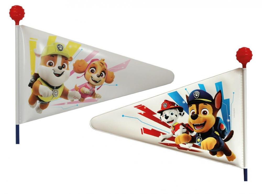 Paw Patrol Fahrradwimpelstangen mit Rubble, Skye, Marshall und Chase.