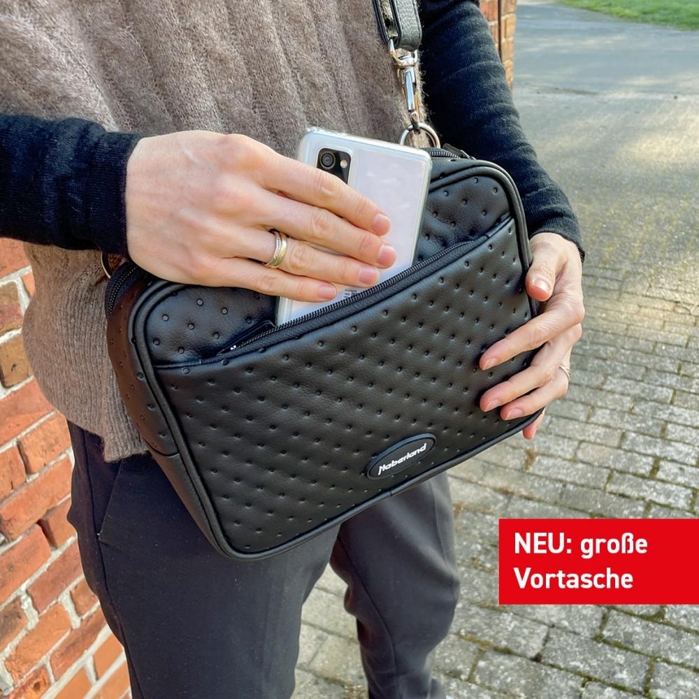 Haberland Lenkertasche Lifestyle schwarz - praktische Lenkertasche mit KLICKfix-Adapter