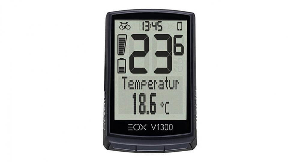 Sigma EOX VIEW 1300 E-Bike-Computer Schwarz - Kabelloses Display mit Komoot-Navigation