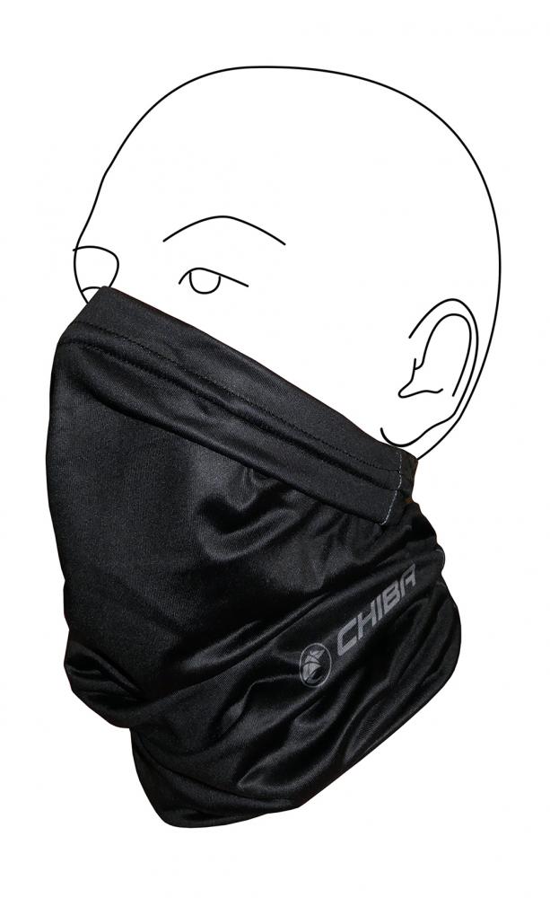 CHIBA Multifunktionstuch Winter - Thermostretch, schwarz/weiß, EG