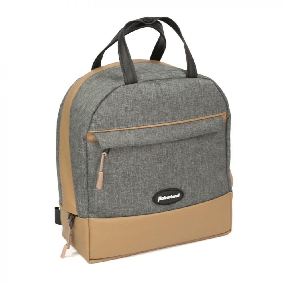 Haberland Rucksack-Lenkertasche Bella grau/hell- - flexible Lenkertasche & Rucksack
