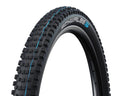 Schwalbe Wicked Will 29x2.40" MTB-Reifen, schwarz, faltbar, TLE E-50, mit blauem Profil.