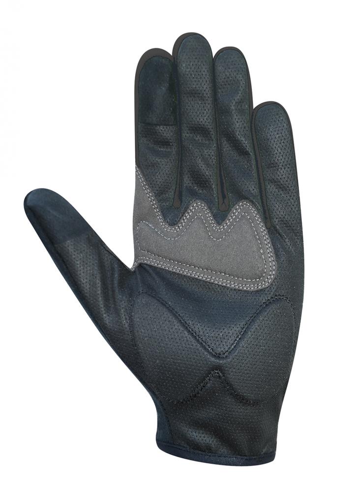 Schwarze CHIBA Gel Performer Radhandschuhe mit Gelpolster und Touchfunktion.