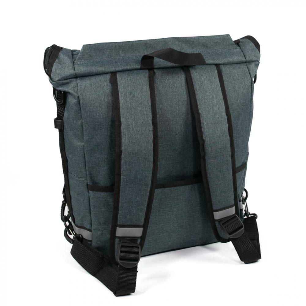 Haberland Bike-Rucksack Sporty anthrazit/reflex - vielseitiger Fahrradrucksack mit Regenschutz