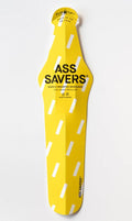 Ass Savers ASR-1 Regular Spritzschutz, Bold Rain Yellow, 19g, 380x102mm, für Reifen 23-35mm, FLIP-TIP Befestigung, hält dich trocken