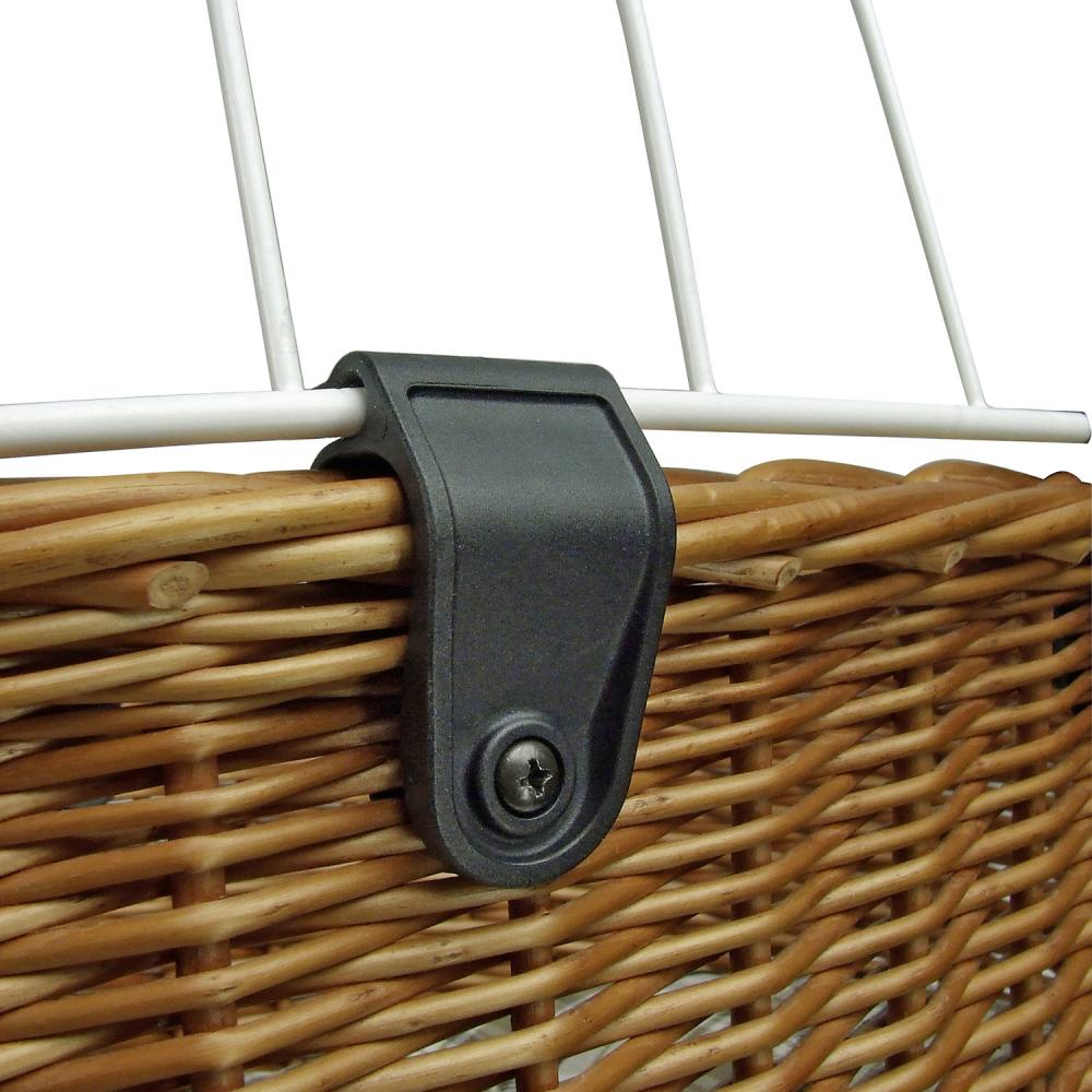 KLICKfix Doggy Basket Plus Hundekorb 36x52x46 cm, KorbKlip, stabiler Fahrradkorb für Hunde