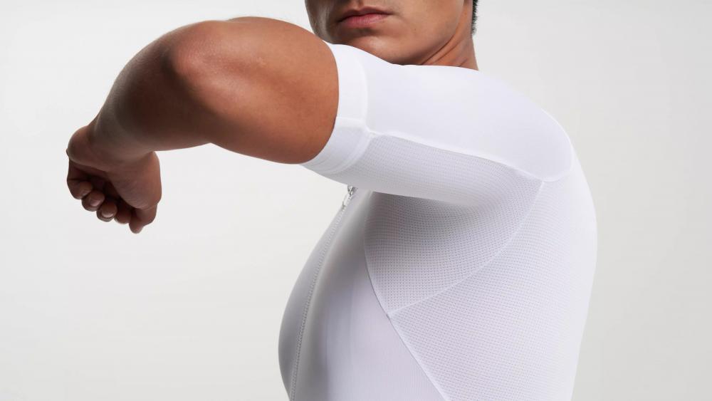 PRIME Herren Kurzarm Trikot Jersey Weiß Größe XXL - Atmungsaktiv & Funktional - T-Shirt