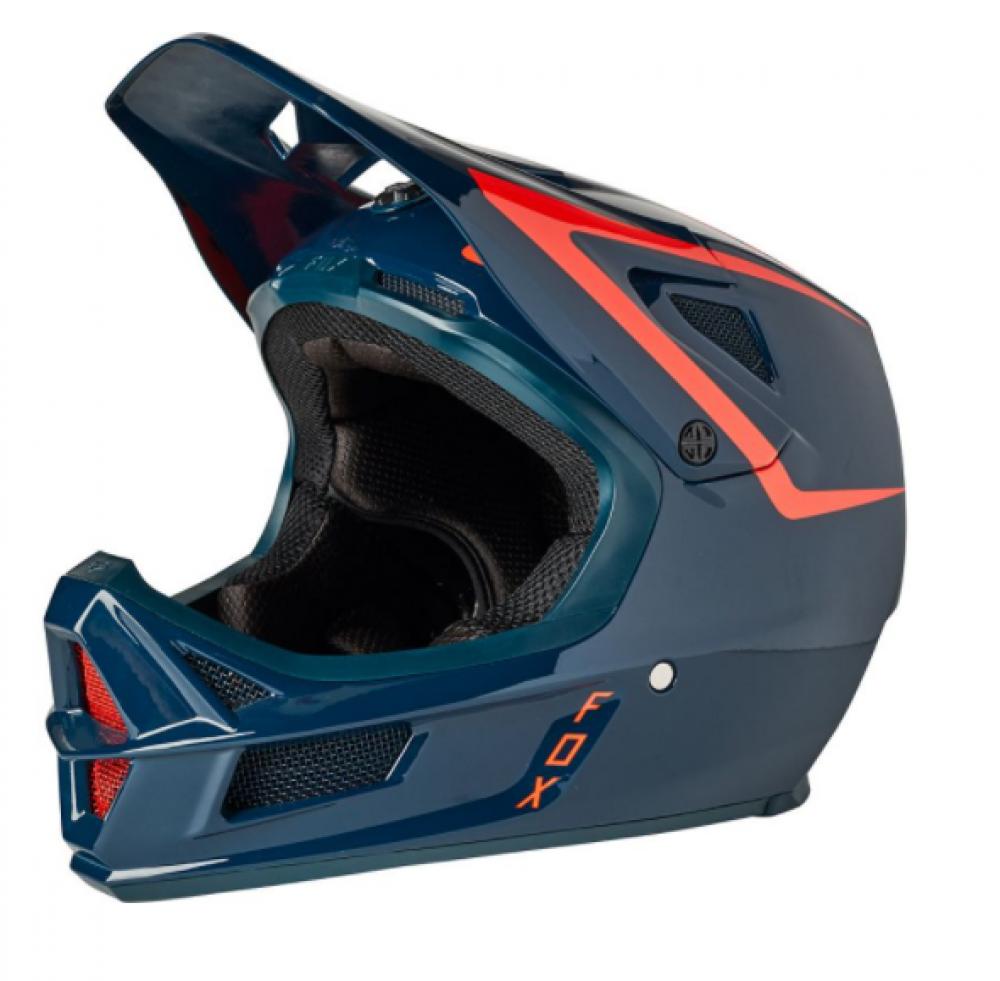 FOX Helm RAMPAGE COMP REPEAT CE CPSC Full Face Schutz Helm dark indigo XS