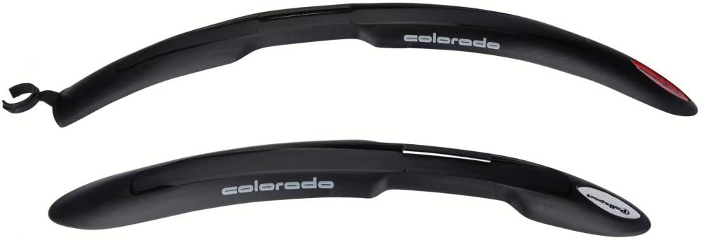 Polisport Colorado Schutzblechset 26 Zoll schwarz für V-Brake und Federgabel, vorne und hinten, inkl. Montagekit.