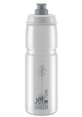 ELITE Trinkflasche JET GREEN 750ml - Biokunststoff Fahrradlasche transparent mit grauem Logo