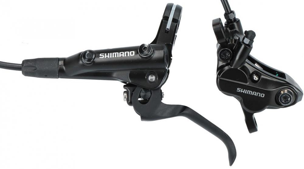SHIMANO MT501 Hydraulische Scheibenbremse Vorderrad - 4-Kolben Bremssystem mit Bremsleitung
