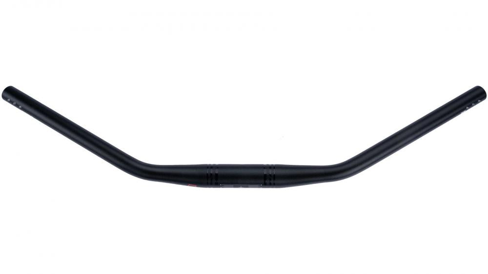 Schwarzer Ergotec Lady Town Aluminium-Fahrradlenker, 31,8mm Klemmung, für komfortable Fahrten.